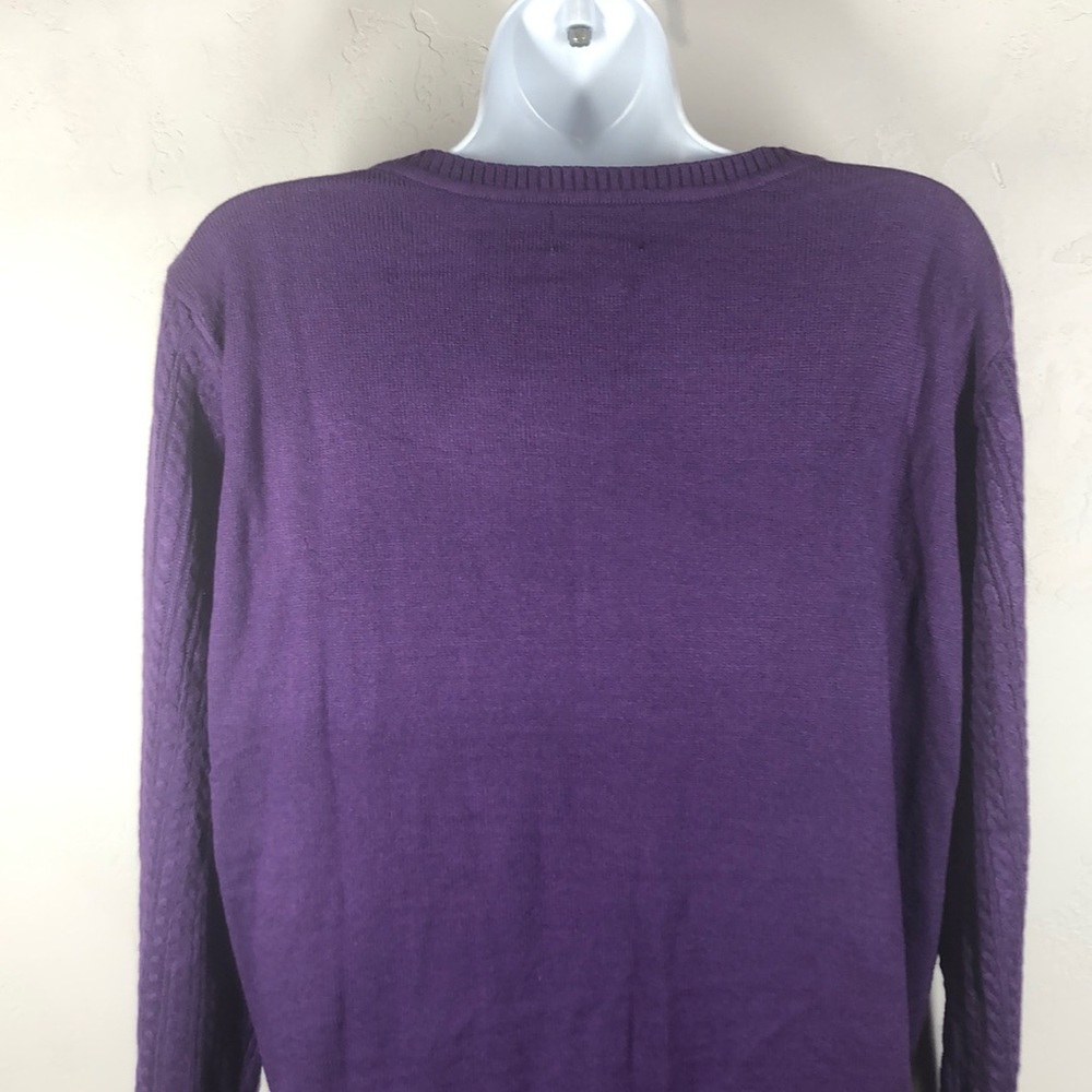 NWT Laura Scott purple sweater size xl - Picture 6 of 9